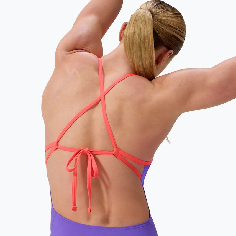 Moteriškas vientisas maudymosi kostiumėlis Speedo FL Solid Tie Back indigo glow/picton blue 5