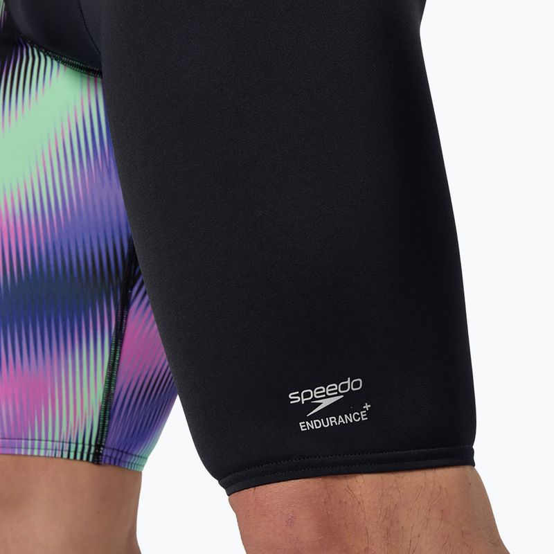 Speedo ML One-Leg Spausdintos neryškaus stiklo/juodos spalvos vyrų plaukimo plaukimo plaukmenys 6