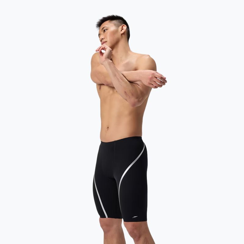 Vyriški plaukimo šortai Speedo Movement Jammer black/silver 4