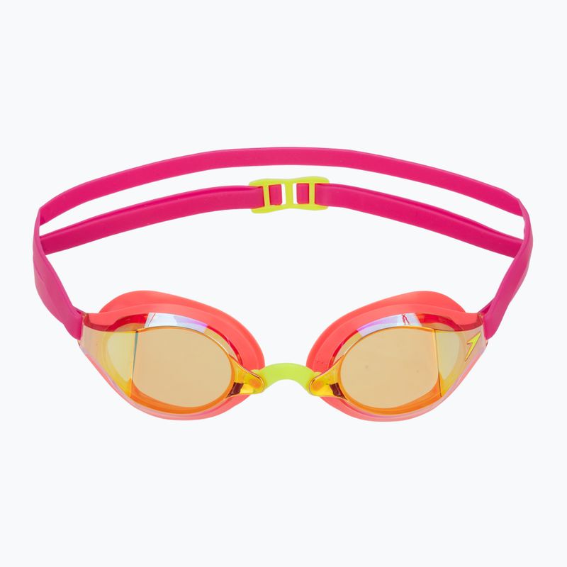 Plaukimo akiniai Speedo Fastskin Speedsocket 2 Mirror neon melon/vermillion/gold mirror 2