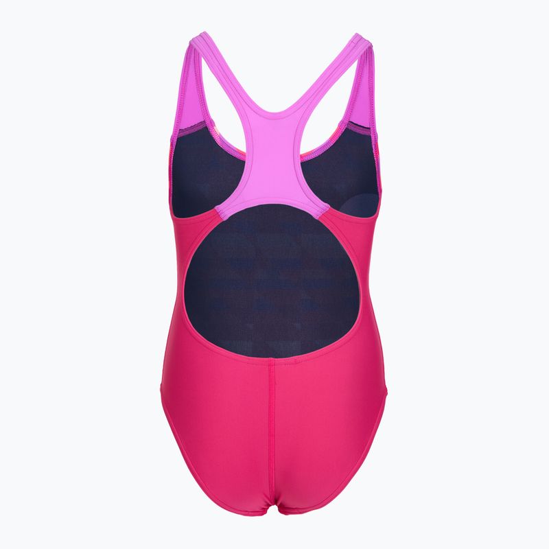 Vaikiškas vientisas maudymosi kostiumėlis Speedo Digital Placement Splashback pink/glassy pink 2