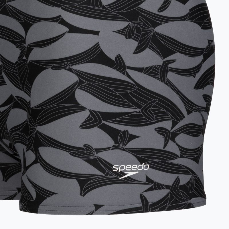 Vyriškos maudymosi trumpikės Speedo Print Beachstar Square Leg Anthracite/Coin Grey 8