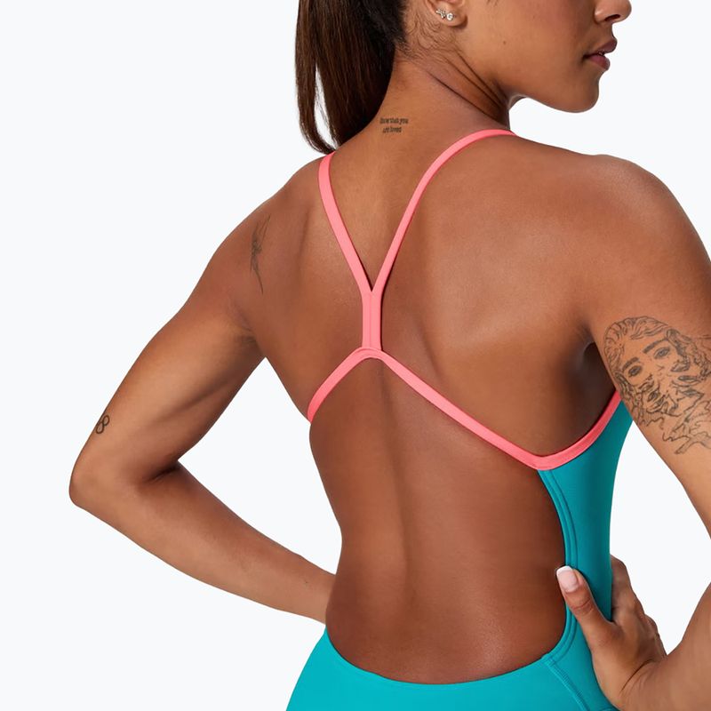 Moteriškas vientisas plaukimo kostiumėlis Speedo FL Solid V-Back 2.0 mayan blue 4
