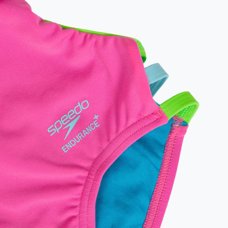 Moteriškas vientisas plaukimo kostiumėlis Speedo Solid Tri neon flamingo 3