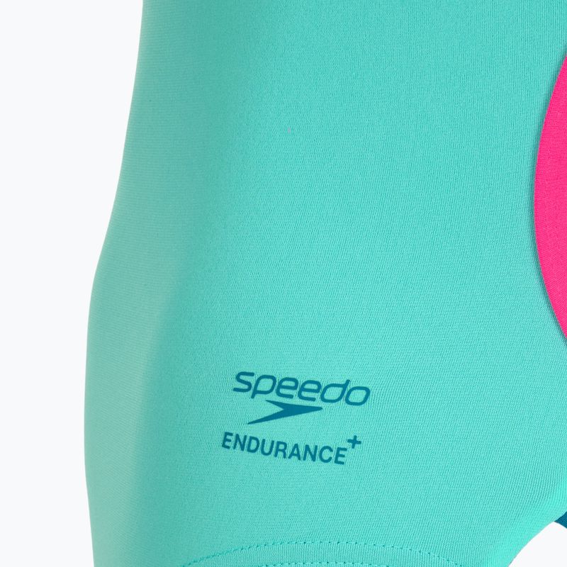 Moteriškas vientisas plaukimo kostiumėlis Speedo Solid Tri aqua breeze 3