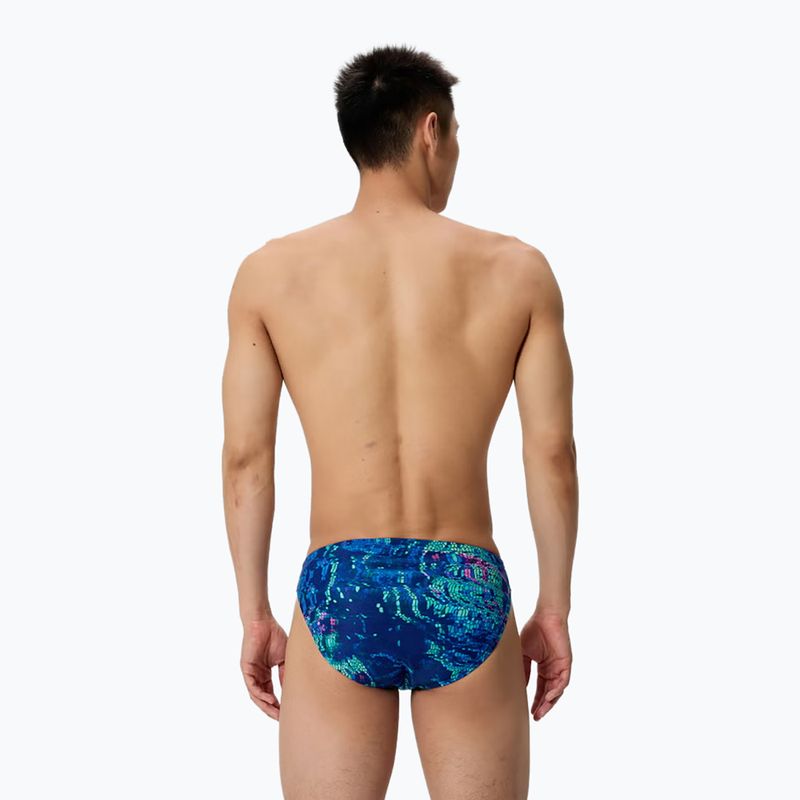 Vyriškos maudymosi trumpikės Speedo Printed Brief pixel pool/navy 2