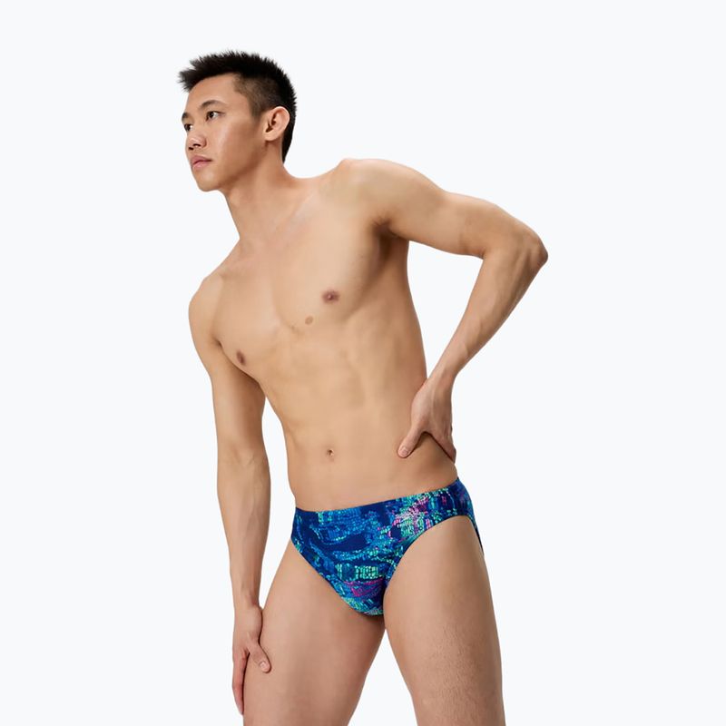 Vyriškos maudymosi trumpikės Speedo Printed Brief pixel pool/navy 3