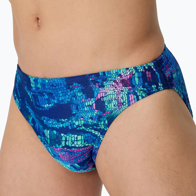 Vyriškos maudymosi trumpikės Speedo Printed Brief pixel pool/navy 4
