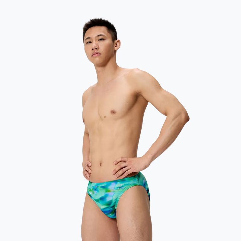 Vyriškos maudymosi trumpikės Speedo Printed Brief sunset grove/green 3