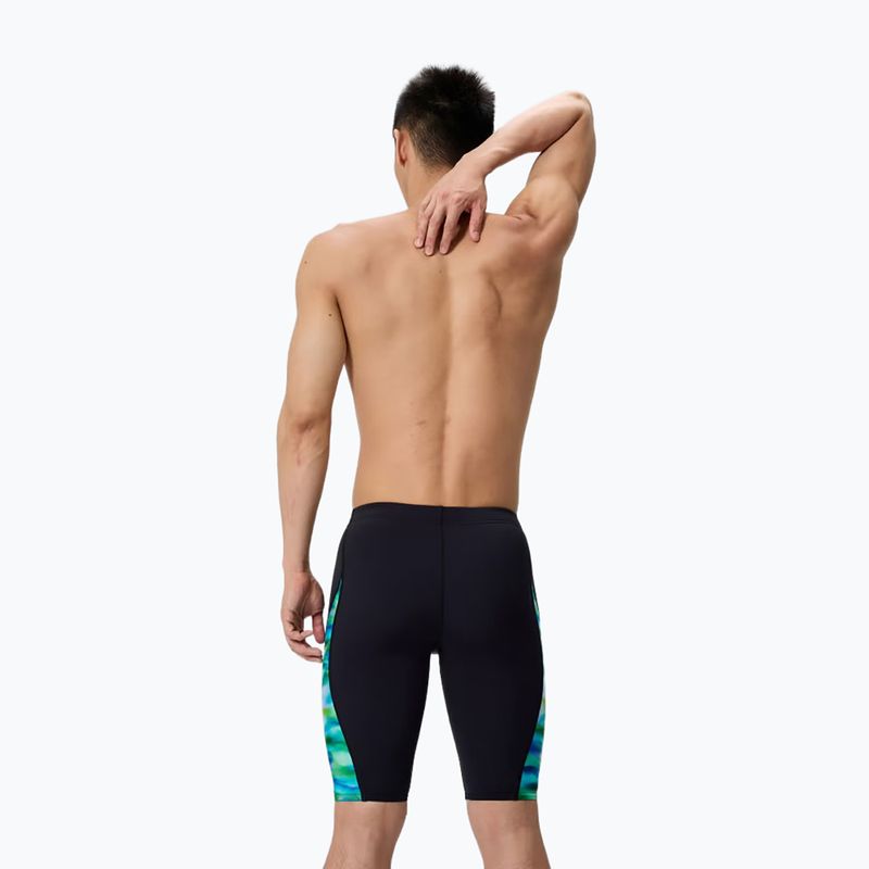 Vyriški plaukimo šortai Speedo Printed Side Spliced sunset grove/black 2