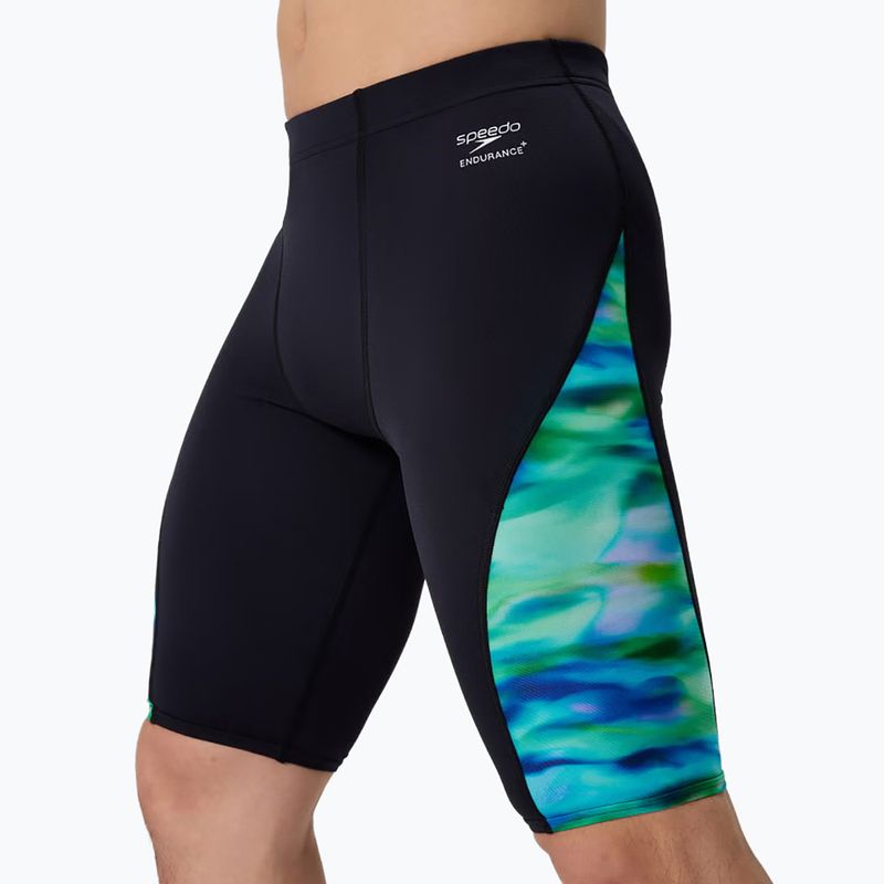 Vyriški plaukimo šortai Speedo Printed Side Spliced sunset grove/black 4