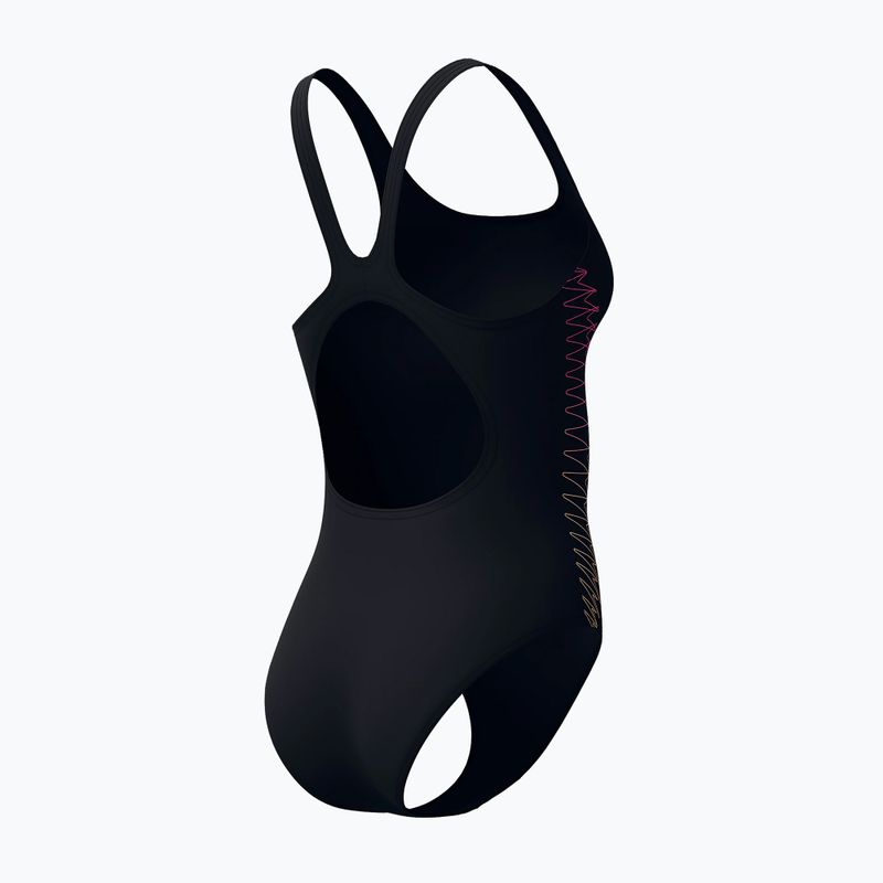 Moteriškas vientisas maudymosi kostiumėlis Speedo Placement Muscleback anthracite/clover 8