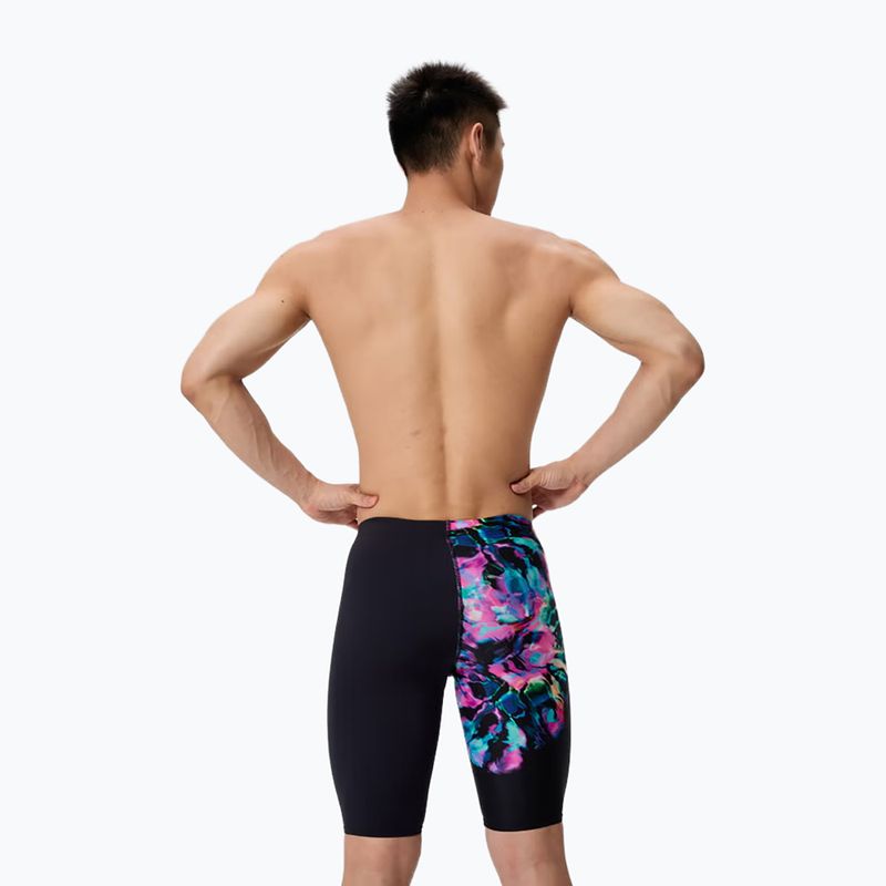 Vyriški plaukimo šortai Speedo Placement Aquashort glitchy garden/black 2