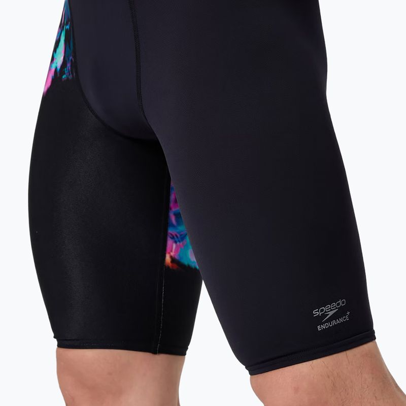 Vyriški plaukimo šortai Speedo Placement Aquashort glitchy garden/black 6