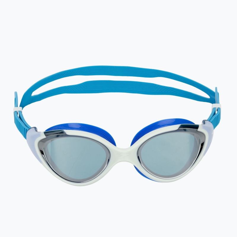 Moteriški plaukimo akiniai Speedo Biofuse 2.0 Mirror light honeydew/cobalt/silver mirror 2