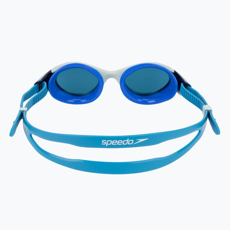 Moteriški plaukimo akiniai Speedo Biofuse 2.0 Mirror light honeydew/cobalt/silver mirror 4