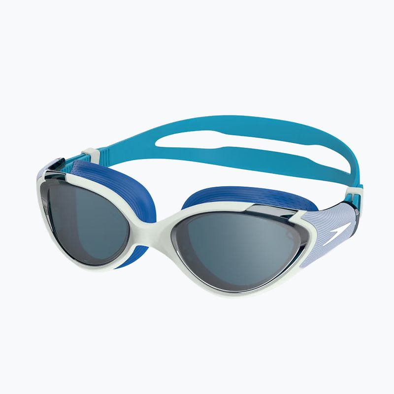 Moteriški plaukimo akiniai Speedo Biofuse 2.0 Mirror light honeydew/cobalt/silver mirror