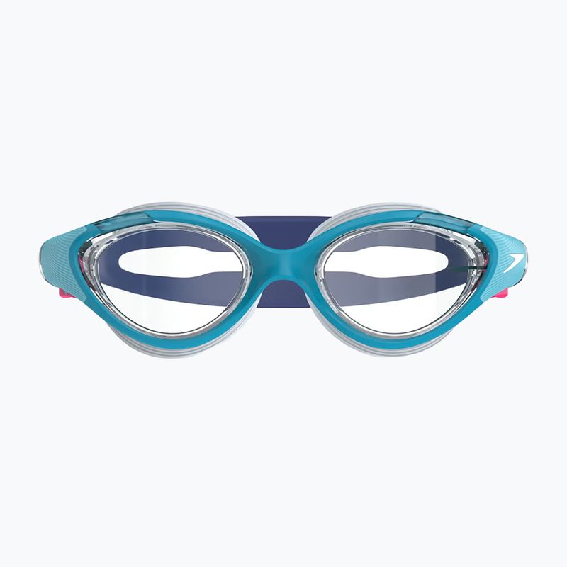 Moteriški plaukimo akiniai Speedo Biofuse 2.0 Mayan Blue/Clear 2