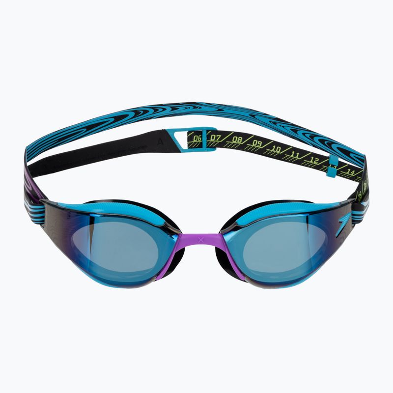 Plaukimo akiniai Speedo Fastskin Hyper Elite Mirror mayan blue/smoke/tropical horizon 2