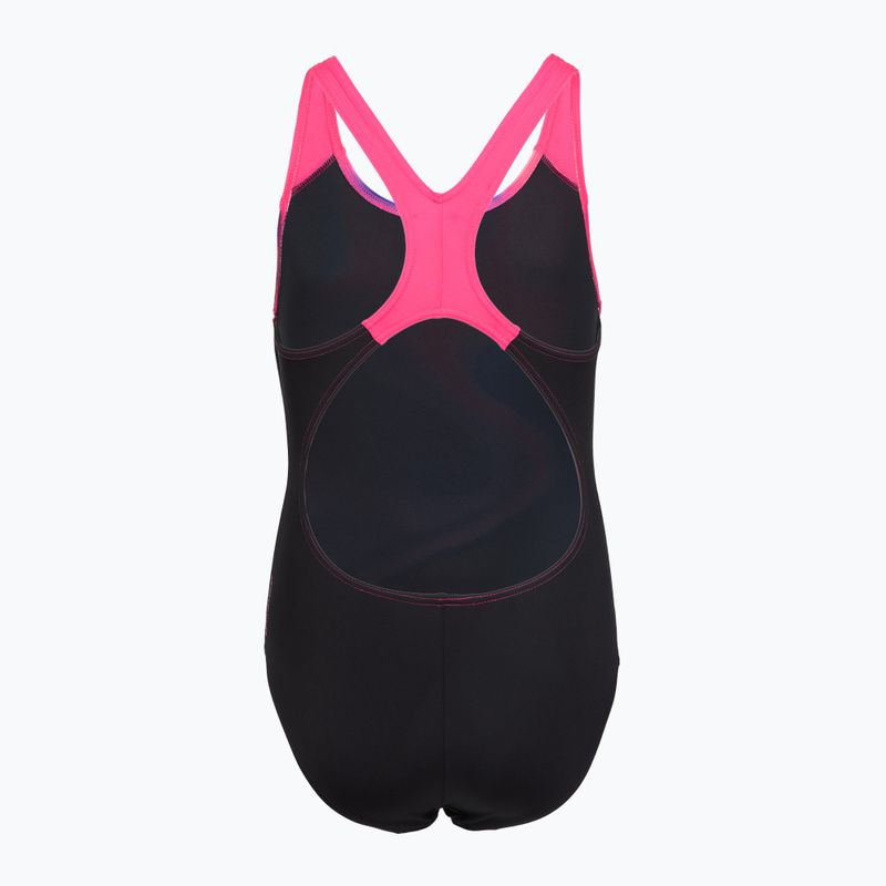 Vaikiškas vientisas maudymosi kostiumėlis Speedo Digital Placement Splashback pink/anthracite 2