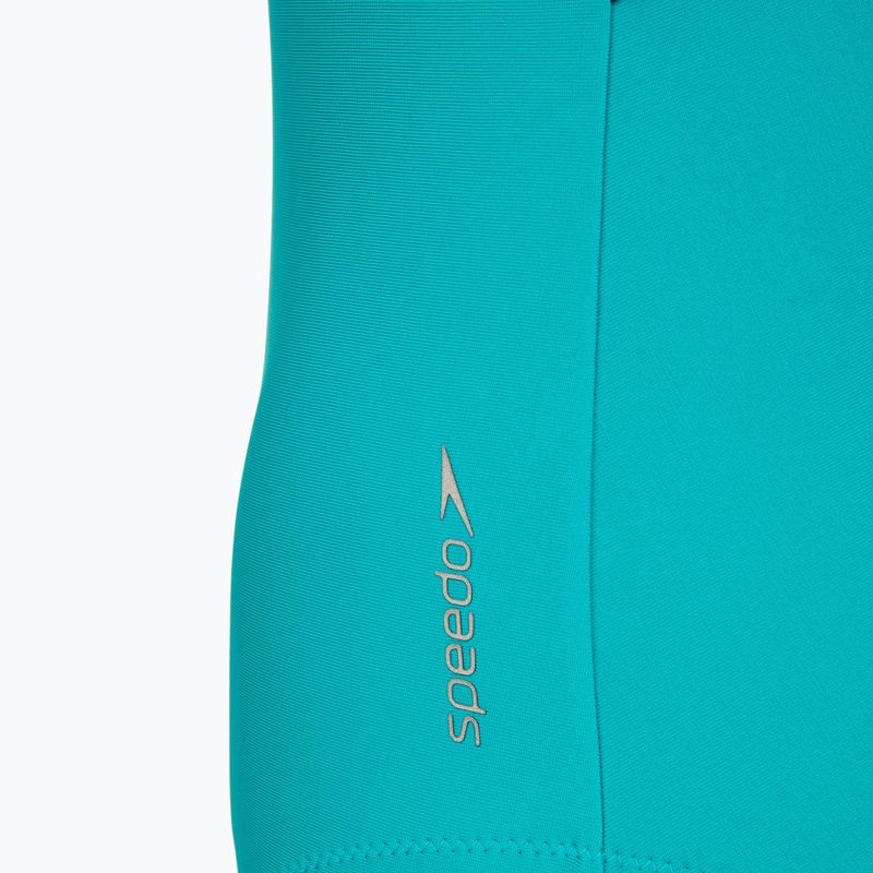 Moteriškas vientisas plaukimo kostiumėlis Speedo Solid Racerback peacock teal/peacoat 3