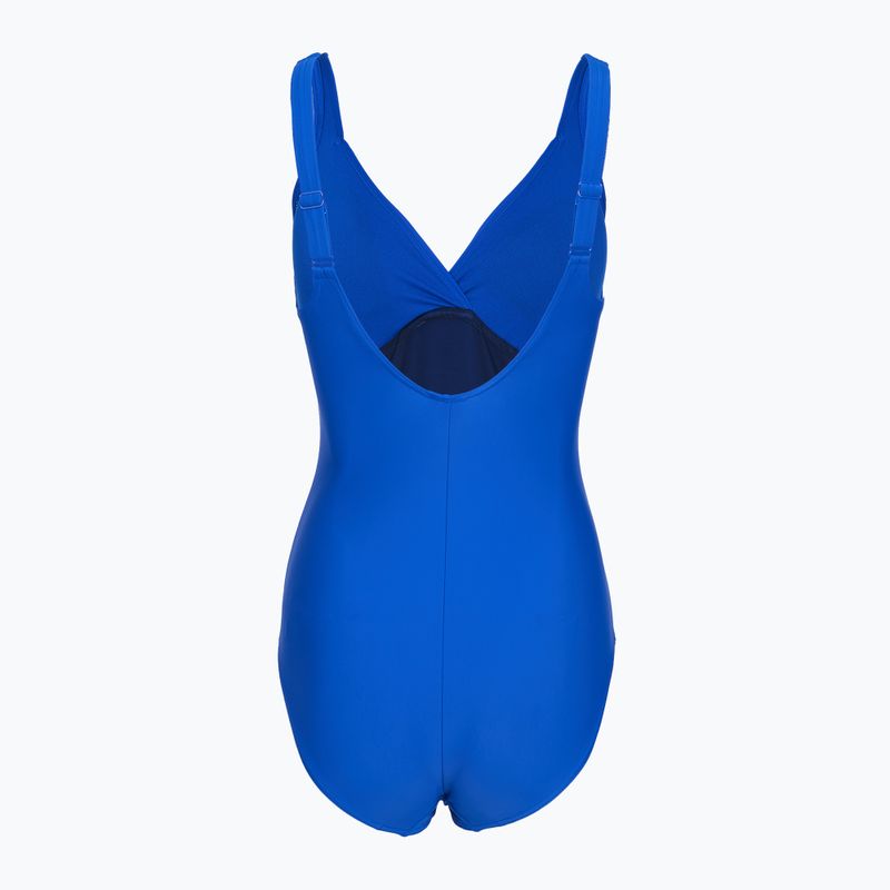 Moteriškas vientisas maudymosi kostiumėlis Speedo Shaping Cross Knot deep sapphire 2
