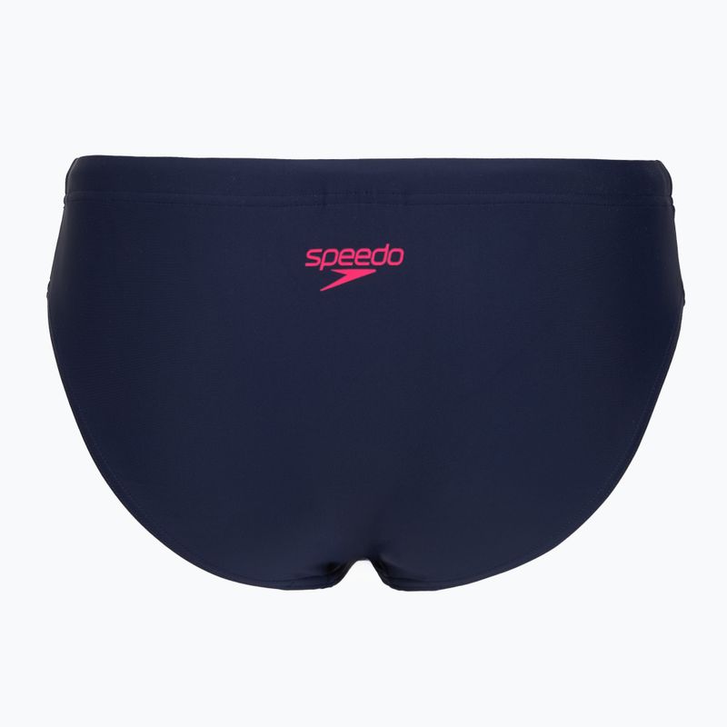Moteriškas vientisas maudymosi kostiumėlis Speedo Colourblock Splice 2.0 peacoat/pink 7