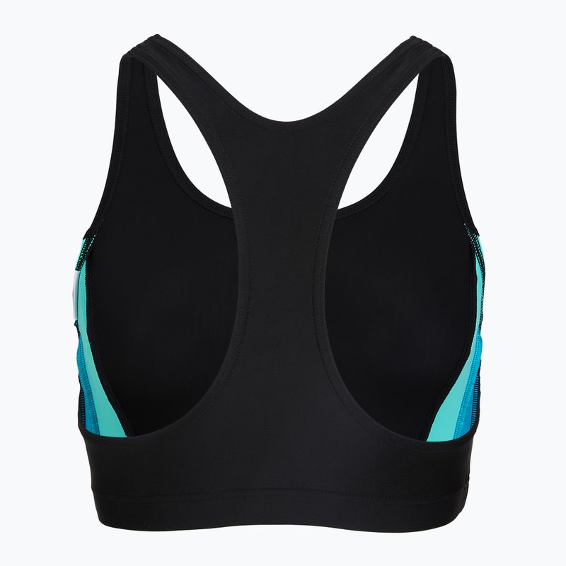 Moteriškas vientisas maudymosi kostiumėlis Speedo Colourblock Splice 2.0 anthracite/mayanblue 4