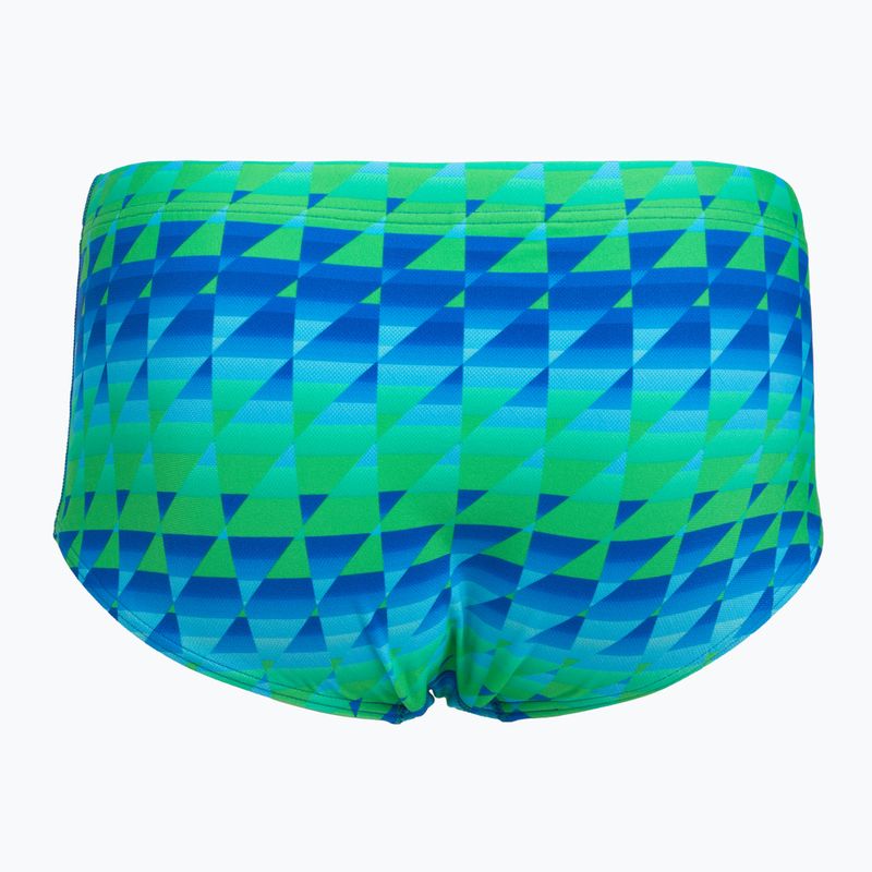 Vyriškos maudymosi trumpikės Speedo ML Printed 13.5 cm Brief dygsniuoti trikampiai/lagoon blue 2