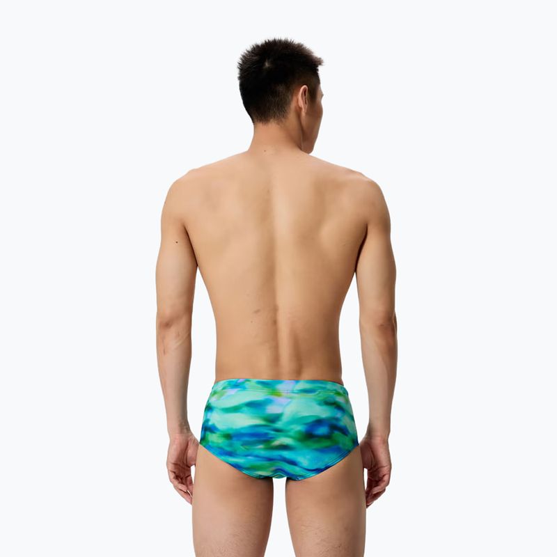 Vyriškos maudymosi trumpikės Speedo Printed 13.5 cm Brief Sunset Grove/Green 2