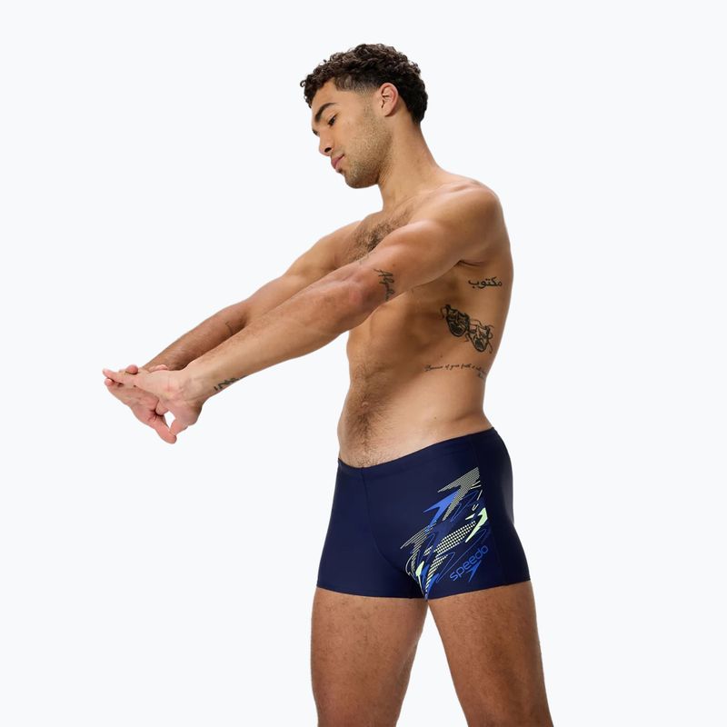 Vyriškos maudymosi trumpikės Speedo Medley Logo Aquashort peacoat/deep sapphire 5