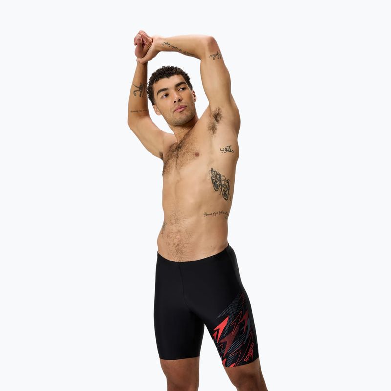 Vyriški maudymosi šortai Speedo Medley Logo Jammer anthracite/hrr 4