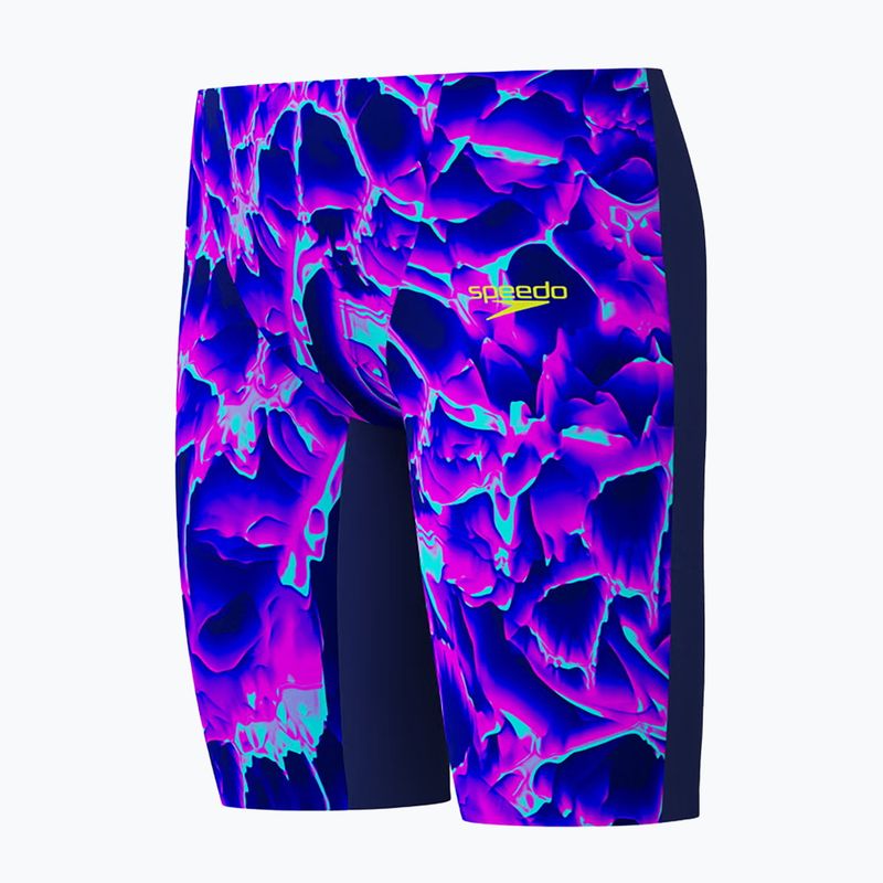 Vaikiški plaukimo jammeriai Speedo Fastskin Endurance+ Max High Waisted Jammer cave current/jelly 3