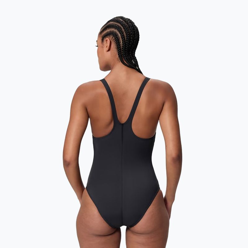 Moteriškas vientisas plaukimo kostiumėlis Speedo Hyperboom Butterfly Back anthracite/margarita pink 2
