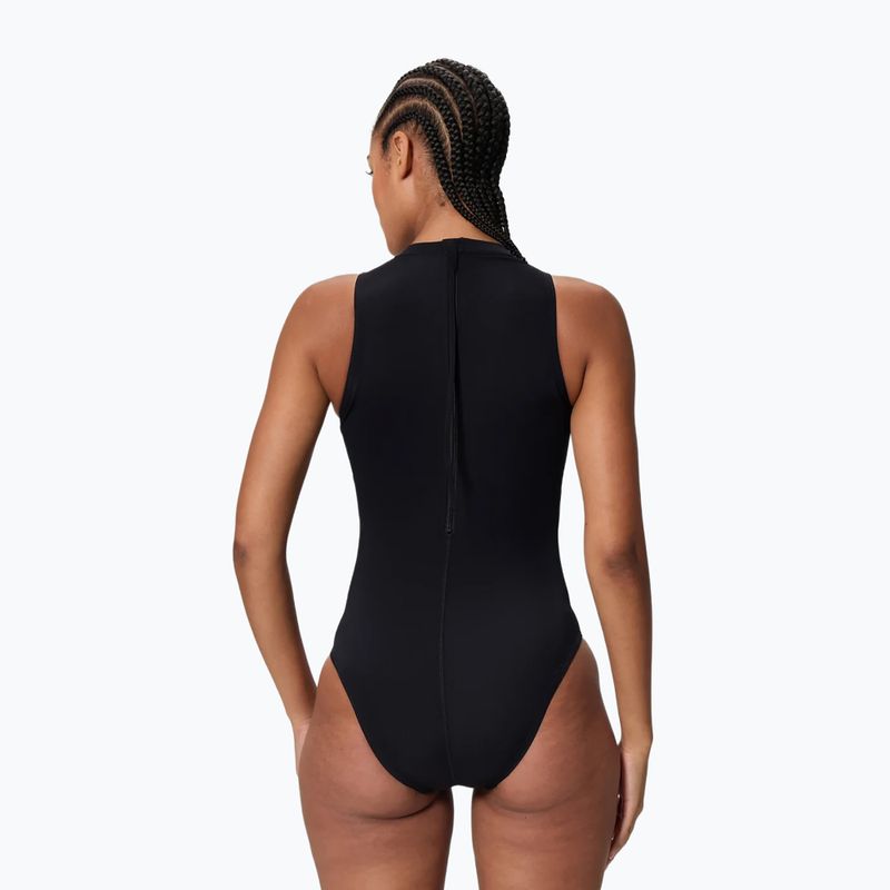 Moteriškas vientisas maudymosi kostiumėlis Speedo Endurance+ Logo Hydrasuit anthracite 2