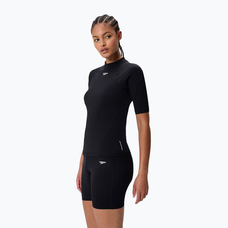 Moteriški plaukimo marškinėliai Speedo Endurance+ Rash Guard anthracite 3