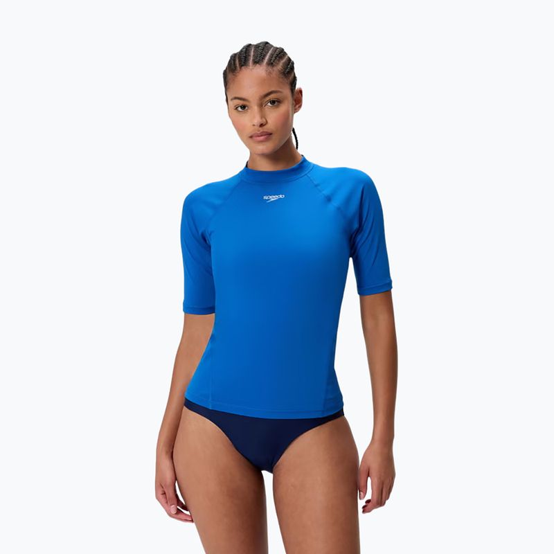 Moteriški plaukimo marškinėliai Speedo Endurance+ Rash Guard turkish sea