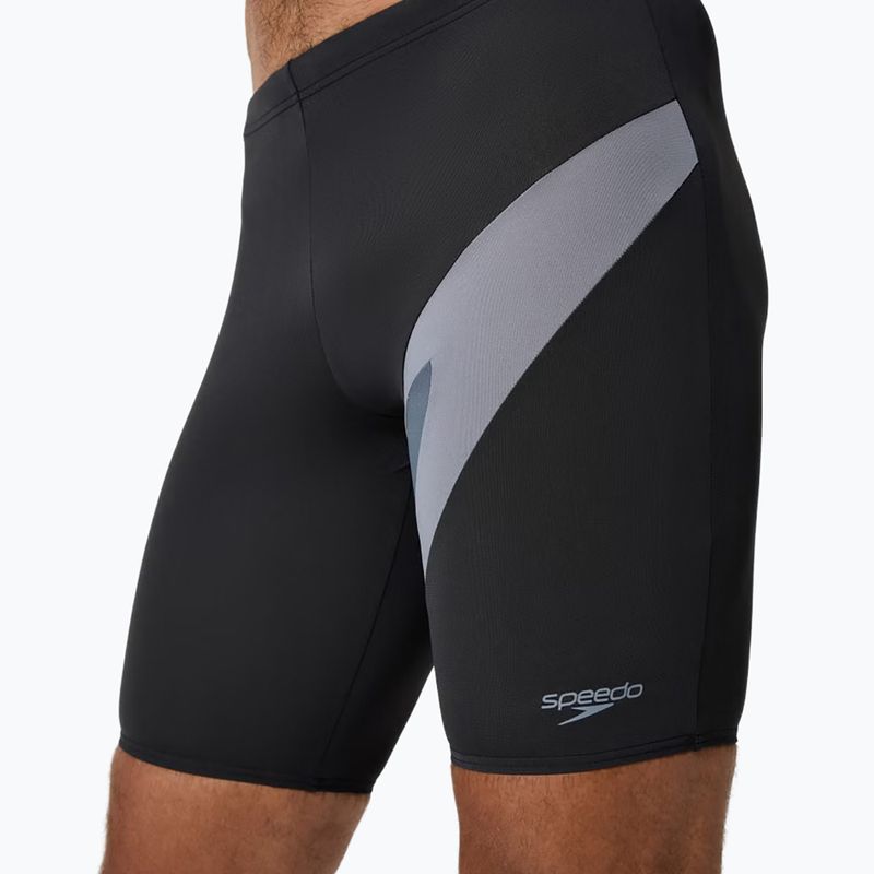Vyriški plaukimo šortai Speedo Hyperboom anthracite/coin grey 5