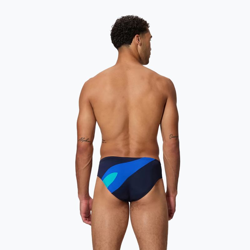 Vyriškos plaukimo glaudės Speedo Hyperboom Brief peacoat/deep sapphire 2