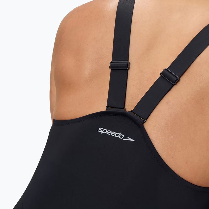 Moteriškas vientisas plaukimo kostiumėlis Speedo Sculpture High Neck Contour 5