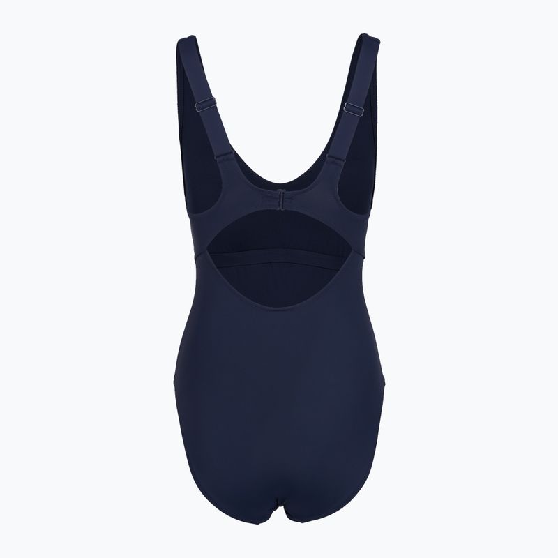 Moteriškas vientisas maudymosi kostiumėlis Speedo Sculpture Butterfly Back peacoat 2
