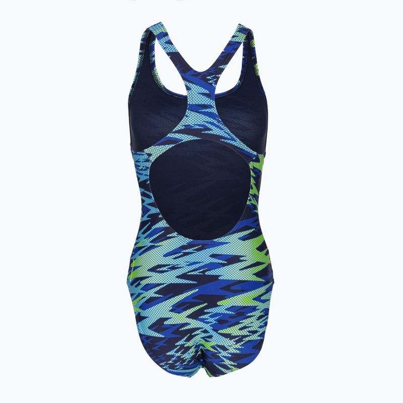 Moteriškas vientisas maudymosi kostiumėlis Speedo Hyperboom Print Medalist peacoat 7