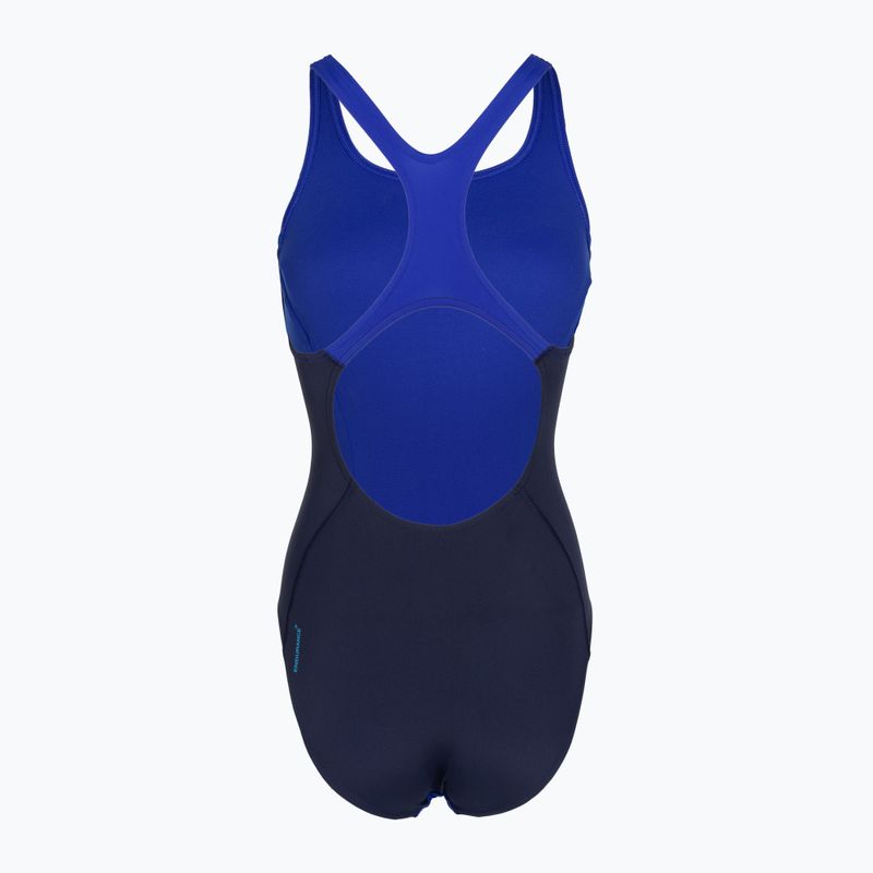 Moteriškas vientisas maudymosi kostiumėlis Speedo Solid Splice Medalist sapphire/peacoat 2