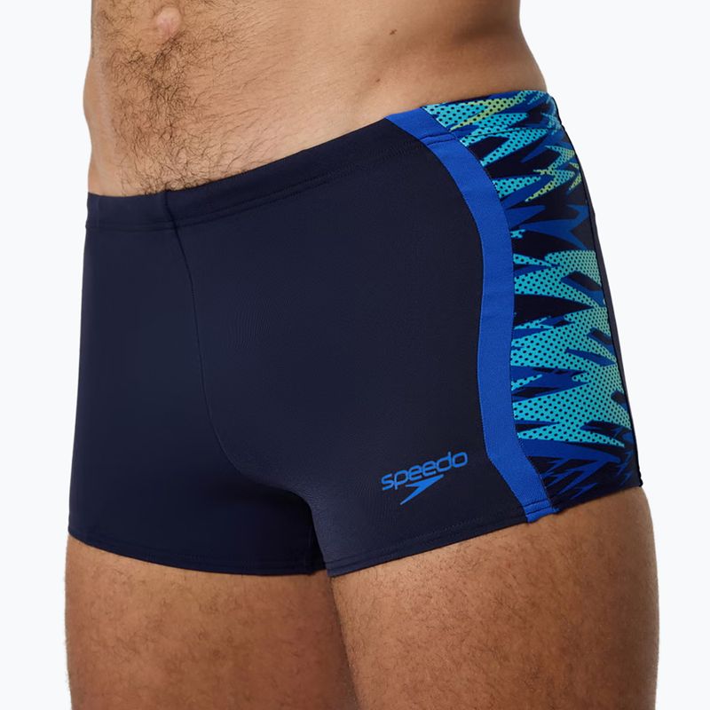 Maudymosi trumpikės Speedo Hyperboom Splice Aquashort peacoat/deep sapphire 5