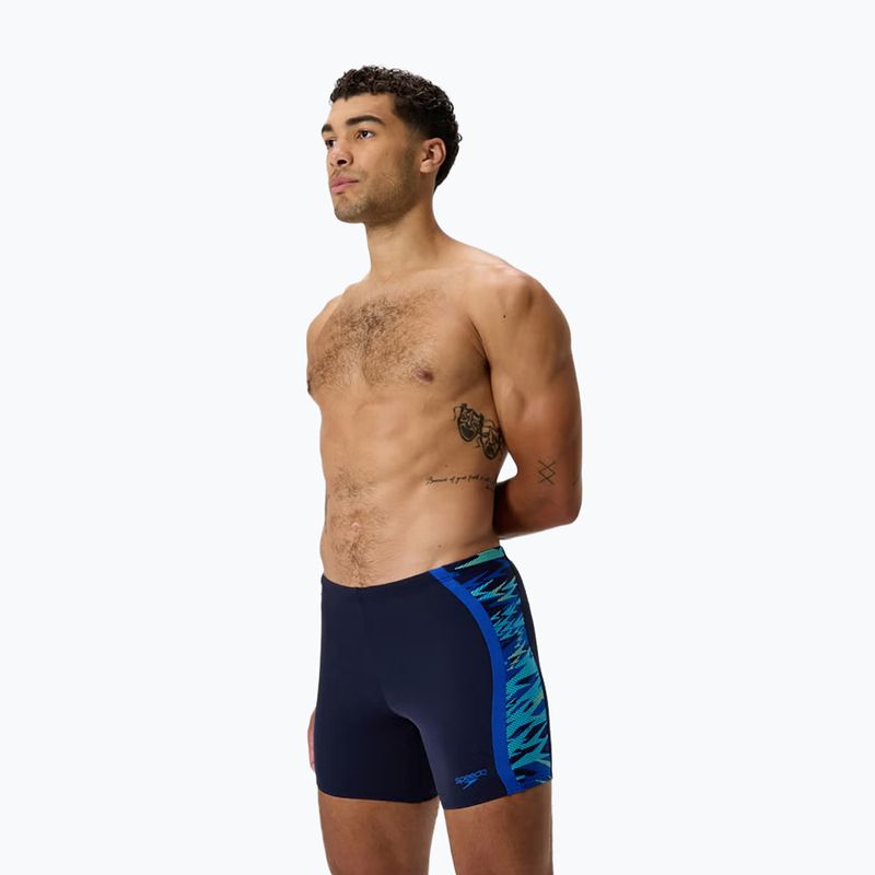 Vyriški plaukimo šortai Speedo Hyper Boom Splice Mid peacoat/deep sapphire 3