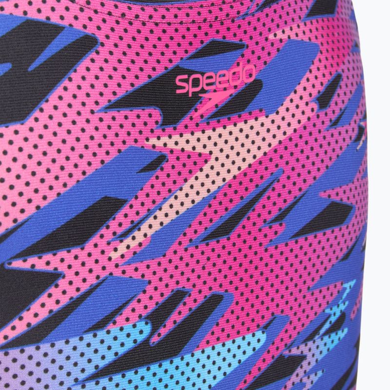 Vaikiškas vientisas plaukimo kostiumėlis Speedo Hyperboom Print Medalist anthracite 3
