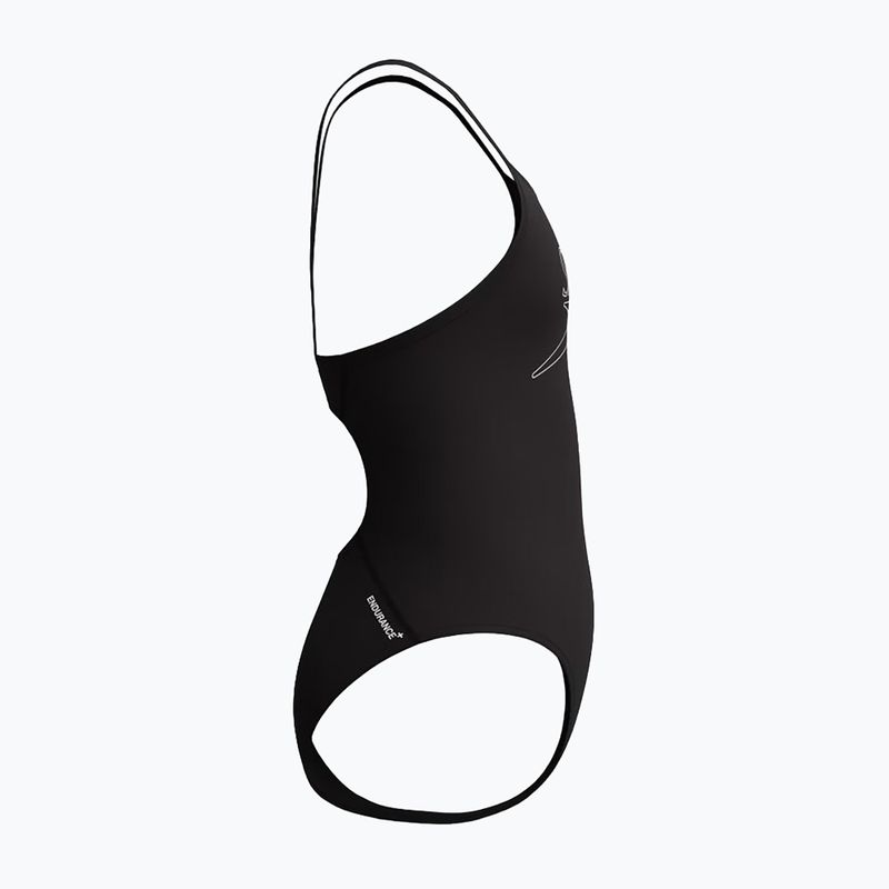 Vaikiškas vientisas plaukimo kostiumėlis Speedo Endurance+ Logo Thinstrap anthracite 4