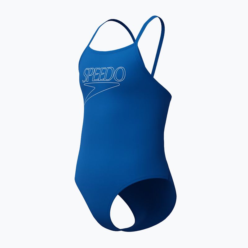 Vaikiškas vientisas plaukimo kostiumėlis Speedo Endurance+ Logo Thinstrap Turkish Sea 3