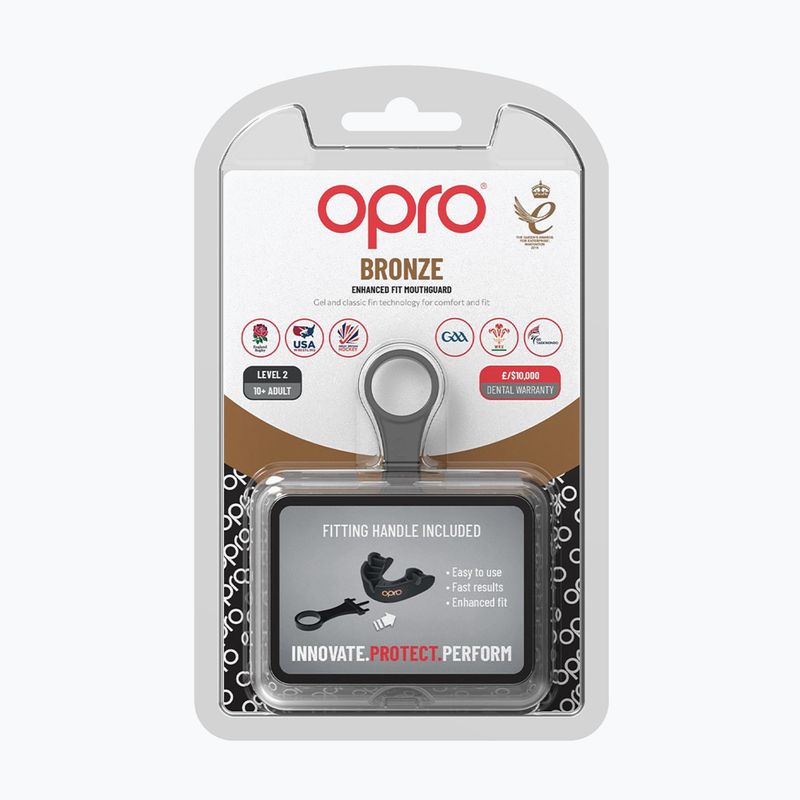 Opro GEN5 žandikaulių apsauga juoda 9028-BRONZE 2