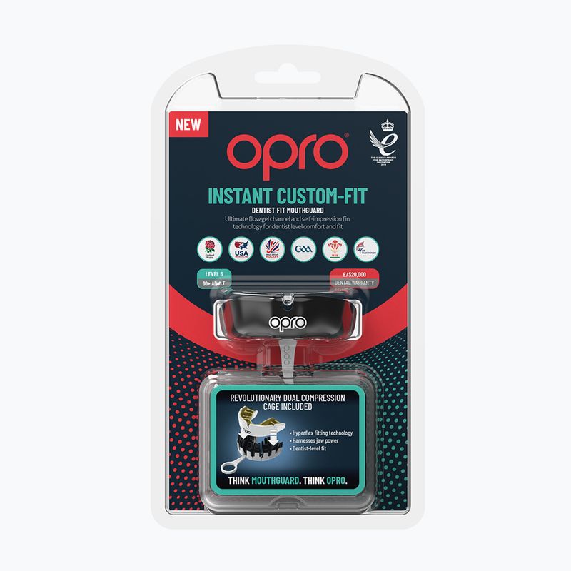 Žandikaulio apsauga Opro Instant Custom Fit juoda 2